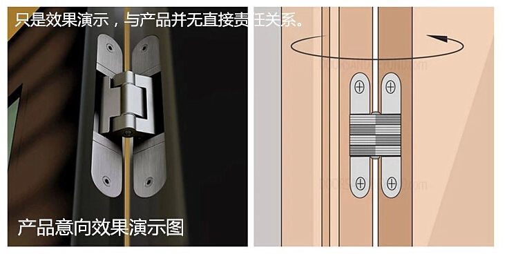 樂朗五金RCH-09三維可調隱形暗鉸