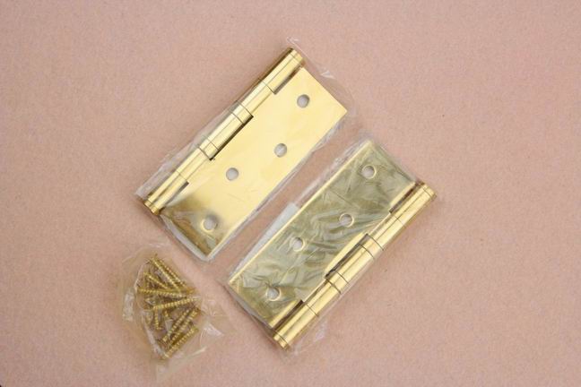 Wood door 3 /4/5 inches Polish brass door hinge