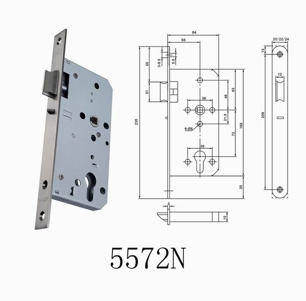 latch lock body